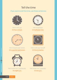 Poster KERN Engels - Tell the time